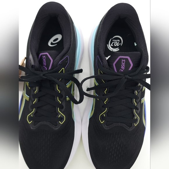 ASICS Women's Black/Glow Yellow GEL-KAYANO 30 Running Shoes Size US 8.5 - Picture 9 of 10